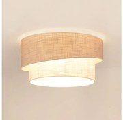 Brilagi - Stropné svietidlo DOVER SHINE 1xE27/15W/230V pr. 50 cm šedá/krémová