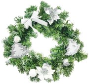 Bestent Vianočný veniec 40cm Silver
