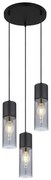 Globo 21000-3HB - Luster na lanku ANNIKA 3xE27/25W/230V pr. 30 cm čierna GL6724
