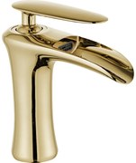 Mexen Lyra umývadlová batéria, zlatá, 745300-50