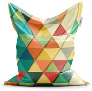 Sedací vak Classic trojuholníky - detský, farebná