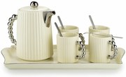 Čajový/kávový set Luca Silver Cream