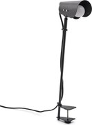 Čierna kovová stolová lampa s klipom (výška 51 cm) Jula – Kave Home