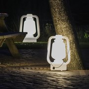 Stojaca lampa biela 51 cm IP44 - Storm Large