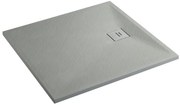 Erga Hyper, SMC sprchová vanička 90x70x2,6 cm + sifón, šedá matná, ERG-V06-SMC-7090S-GR