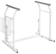 Ridder - Oporné mobilné madlá k WC 66x71,5 cm biele