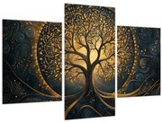 Obraz – Strom so zlatou aurou (90x60 cm)