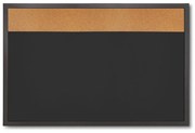 Combi Board blackboard / korok 60 × 90 cm, čierna