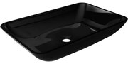 Mexen Megan, sklenené umývadlo na dosku 56 x 36 x 11 cm, čierna, 24135670