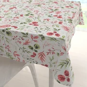 Biante Dekoračný štvorcový obrus Leona LN-138 Červené a zelené lístky 50x50 cm