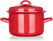 Smaltovaný hrniec s pokrievkou Red MILTON 2 l