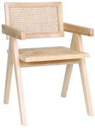 Drevená stolička Stella light s viedenským výpletom, ratan