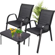 JU Sada 2 skladacích stoličiek FIESTA + stolík 71 x 51 x 37 cm