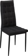 Jedálenská stolička Douglas, čierna látka%