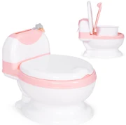 Záchodový nočník s odnímateľnou vložkou, uzavretým sedadlom a kefkou, ECOTOYS.