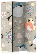 Artgeist Paraván - Natural pattern with birds [Room Dividers]