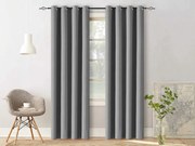 Svetlosivý záves OXFORD 140x250 cm Zavesenie: Riasiaca páska