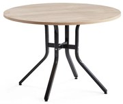 Stôl VARIOUS, Ø1100x740 mm, čierna, dub