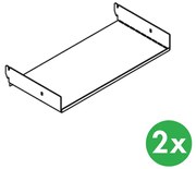 Závesná polica pre perforovaný panel ELEMENT SYSTEM, 2 ks