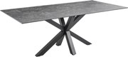 XXXLutz JEDÁLENSKÝ STÔL, čierna, tmavosivá, 200/100/75 cm P & B - Stoly - 002465001401