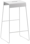 Svetlosivá kovová barová stolička A-Stool – Zone