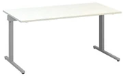 Stôl ProOffice C 80 x 160 cm, biela