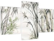 Obraz - Bambusy, kresba (90x60 cm)