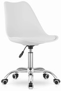 Biela kancelárska stolička PANSY