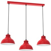 Luster na lanku SVEN 3xE27/15W/230V červená