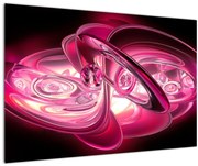 Obraz ružových fraktálov (90x60 cm)