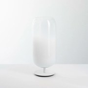 Artemide Gople stolná lampa biela, sklenené telo, E27, 485 mm