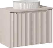 Comad Kúpeľňová skrinka s doskovým umývadlom SET-NOC B CASHMERE II 80 kašmír