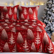 VIANOČNÉ OBLIEČKY Z MIKROVLÁKNA RUBIN 160X200 CM, 2 KS 70X80 CM VZOROVANÉ