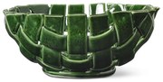 Ferm Living Keramická misa Plait Emerald Green 24 cm
