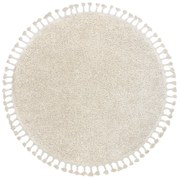 Kusový koberec Berber 9000 cream kruh, 120x120 (priemer) kruh, biela, obývacia izba, Dywany Łuszczów