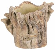 Obal betónový - peň s hríbami, 20 x 18 x 18 cm, 20 cm