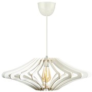Luster na lanku 1xE27/60W/230V biela pr. 59 cm