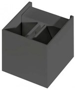 Vonkajšie nástenné svietidlo AZZARDO GAMBINO dark grey AZ0957