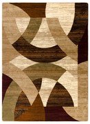 Koberec ROYAL HD10 geometrický, béžový / zelený