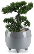 PLASTOVÝ KVETINÁČ BOTANICA 30X24 CM SIVÁ