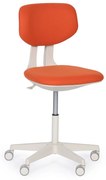 Pracovná stolička BEN, mäkké kolieska, oranžová
