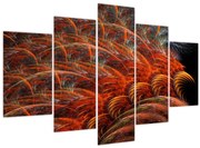 Obraz - Abstraktná imitácia peria (150x105 cm)