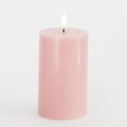 SIRIUS LED vosková sviečka Sille, svetlo ružová, 7,5 x 12,5 cm