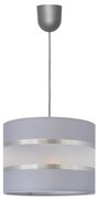 Luster na lanku HELEN 1xE27/15W/230V pr. 20 cm šedá/strieborná