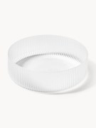 Ručne fúkané servírovacie misky's reliéfnym vzorom Ripple, 4 ks