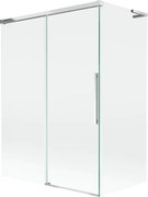 Mexen Rox, L posuvná 2-krídlová vaňová zástena 120 + 70 x 150 cm, 8mm číre sklo, chrómový profil, 8C9L-120-070-01-00