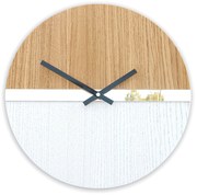 Moderné nástenné hodiny so zrkadlom