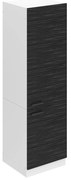 Vysoká kuchynská skrinka Belini Premium Full Version pre vstavanú chladničku 60 cm eben kráľovský