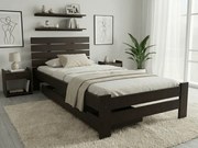 Posteľ PARIS zvýšená 90x200 cm, orech Rošt: S latkovým roštom, Matrac: Matrac Somnia 18 cm