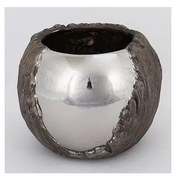 Kvetináč pr. 18,5 cm strieborná/hnedá